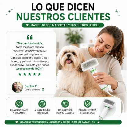 Cepillo Y Secador De Mascotas